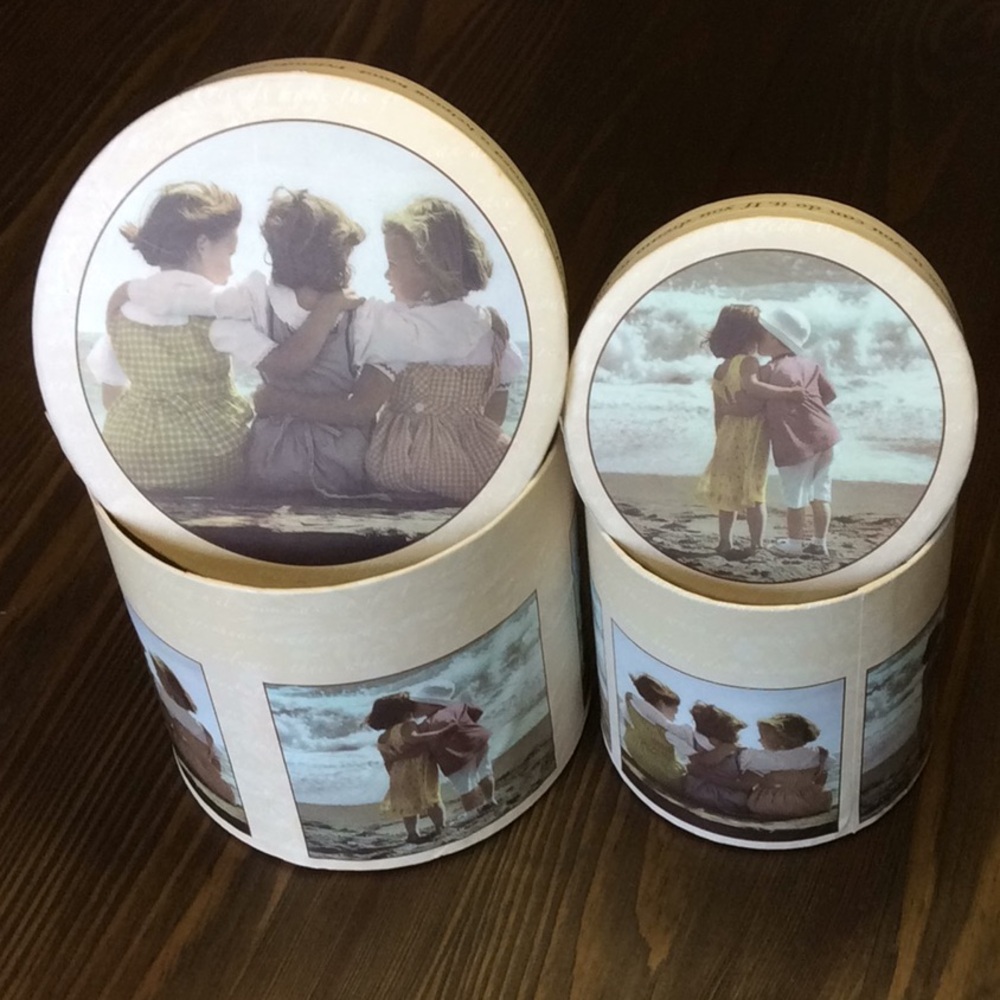 FINAL SALE PRICE 2 Pc Photo Storage Containers